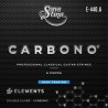 Encordadura para Guitarra Clásica Profesional Nylon Cárbon, Entorchado Doble Plata, Tensión Alta Mod. E-440.A