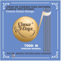 Jgo. de Cuerdas Profesionales Sonatina para Guitarra Clásica Tipo Estudio, Mod.7000-N