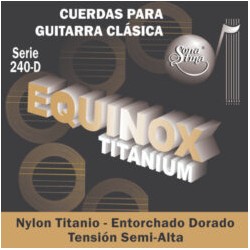 Jgo. de Cuerdas Sonatina «Equinox» Titanium para Guitarra Clásica, Mod. 240-D