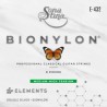 Encordadura para Guitarra Clásica Profesional, Bionylon, Entorchado Doble Plata, Tensión Media Alta Mod. E-432 (PAQUETE DE 2 JUE