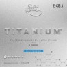 Encordadura para Guitarra Clásica Profesional, Nylon Titanio, Entorchado Doble Plata, Tensión Alta Mod. E-433.A (PAQUETE DE 3 JU