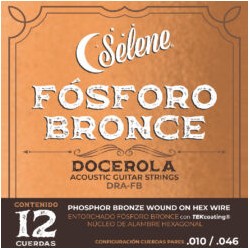 Encordadura para Docerola Entorchado Fósforo Bronce, Núcleo de Alambre Exagonal MOD. DRA-FB