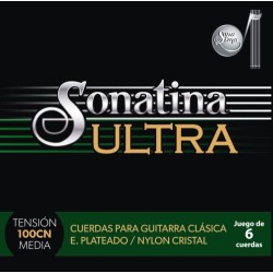 Jgo. de 6 Cuerdas Sonatina «ULTRA» para Guitarra Clasica Profesional Mod. 100-CN6