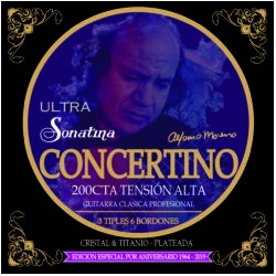 Jgo. de Cuerdas Profesionales Para Guitarra Clásica Sonatina  Ultra «CONCERTINO». Mod. 200CTA