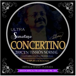 Jgo. de Cuerdas Profesionales Para Guitarra Clásica, Sonatina Ultra «CONCERTINO». Mod. 200CTN