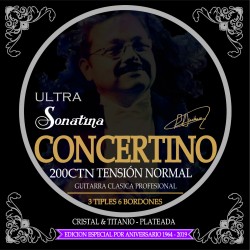 Jgo. de Cuerdas Profesionales Para Guitarra Clásica, Sonatina Ultra «CONCERTINO». Mod. 200CTN