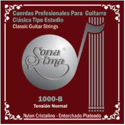 Jgo. de Cuerdas Profesionales para Guitarra Clásica Tipo Estudio, Mod.1000-B