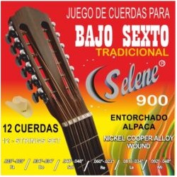 Jgo. de Cuerdas Selene para Bajo Sexto Tradicional,  Mod. 900
