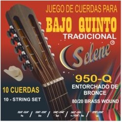 Jgo. de Cuerdas Selene para Bajo Quinto Tradicional, Mod. 950-BQ