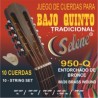 Jgo. de Cuerdas Selene para Bajo Quinto Tradicional, Mod. 950-BQ