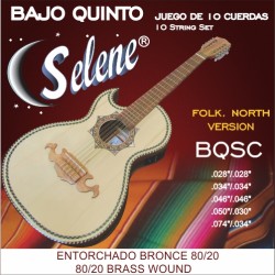Jgo. de Cuerdas Selene  para Bajo Quinto, Mod. BQSC