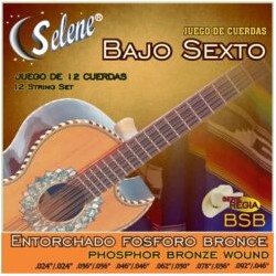 Jgo. de Cuerdas Selene para Bajo Sexto, Supercontacto.  Mod. BSB