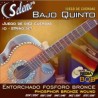 Jgo. de Cuerdas Selene para Bajo Quinto, Supercontacto. Mod. BQB
