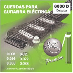 Jgo. de Cuerdas Sonatina Premier para Guitarra Eléctrica, Mod. 6000-D