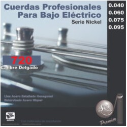 Jgo. de Cuerdas Profesionales Sonatina Premier para Bajo Eléctrico, Mod. 720