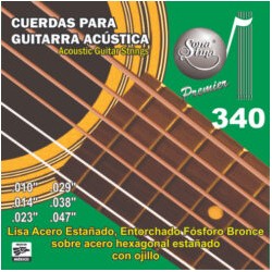 Jgo. de Cuerdas Sonatina Premier para Guitarra Acústica o Electroacústica, Mod. 340