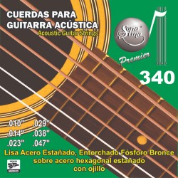 Jgo. de Cuerdas Sonatina Premier para Guitarra Acústica o Electroacústica, Mod. 340