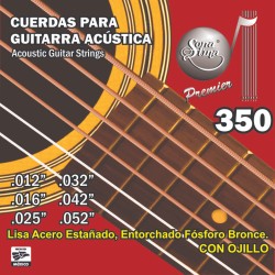 Jgo. de Cuerdas Sonatina Premier para Guitarra Acústica o Electroacústica, Mod.350