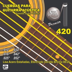 Jgo. de Cuerdas Sonatina Premier para Guitarra Acústica o Electroacústica, Mod. 420