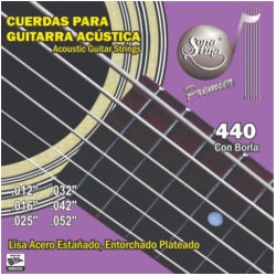 Jgo. de Cuerdas Sonatina Premier para Guitarra Acústica o Electroacústica, Mod. 440