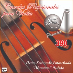 Jgo. Cuerdas Sonatina Premier Profesionales para Violín, Mod.390