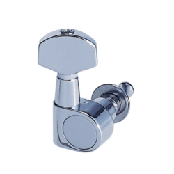 Jgo. de Maquinaria Cromada (3+3) para Guitarra Eléctrica, No Necesita Tornillo.