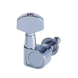 Jgo. de Maquinaria Cromada (3+3) para Guitarra Eléctrica, No Necesita Tornillo.