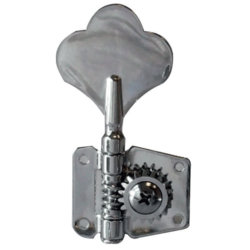 Jgo. de Maquinaria Cromada (2+2) para Bajo Eléctrico Pastilla de Paloma.