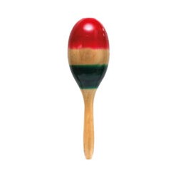 Maraca de Madera Tricolor  Mediana