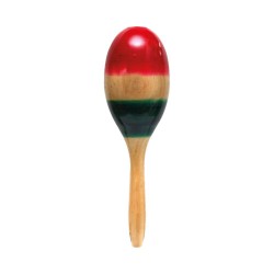 Maraca de Madera Tricolor  Mediana