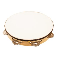 Pandero de Pino Sencillo con Parche 10?