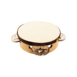 Pandero de Pino Sencillo con Parche 4?