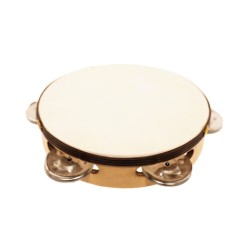 Pandero de Pino Sencillo con Parche 6?