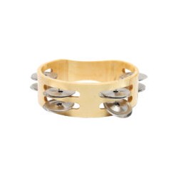 Pandero de Pino Sin Parche Doble 6?