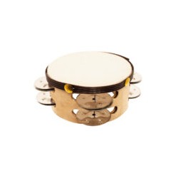 Pandero Doble Con Parche Mini 4?