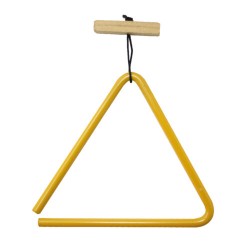 Triangulo Color Electro Grande 16cm (Negro, Plata, Mostaza, Blanco, Rojo, Azul)