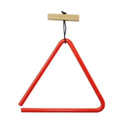 Triangulo Color Electro Mediano 14cm (Negro, Plata, Mostaza, Blanco, Rojo, Azul)