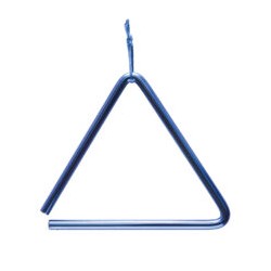 Triangulo Cromado Mediano Rojo, Azul Verde