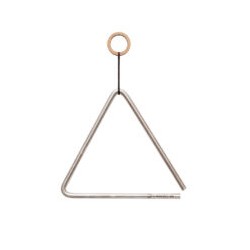 Triangulo de Aluminio Chico (17  cm)