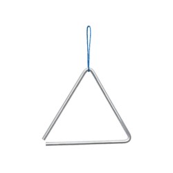 Triangulo de Aluminio satinado chico (17 cm)