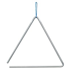Triangulo de Aluminio Satinado Grande (25 cm)