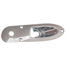 Placa Grande Metálica Para Conector Plug de Guitarra Eléctrica