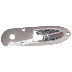 Placa Grande Metálica Para Conector Plug de Guitarra Eléctrica