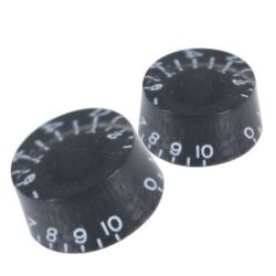 Perilla Negra Tipo Gibson de Plástico para Guitarra Eléctrica