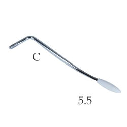 Brazo Cromado para Tremolo Con Punta Blanca 5.5 de Guitarra Eléctrica
